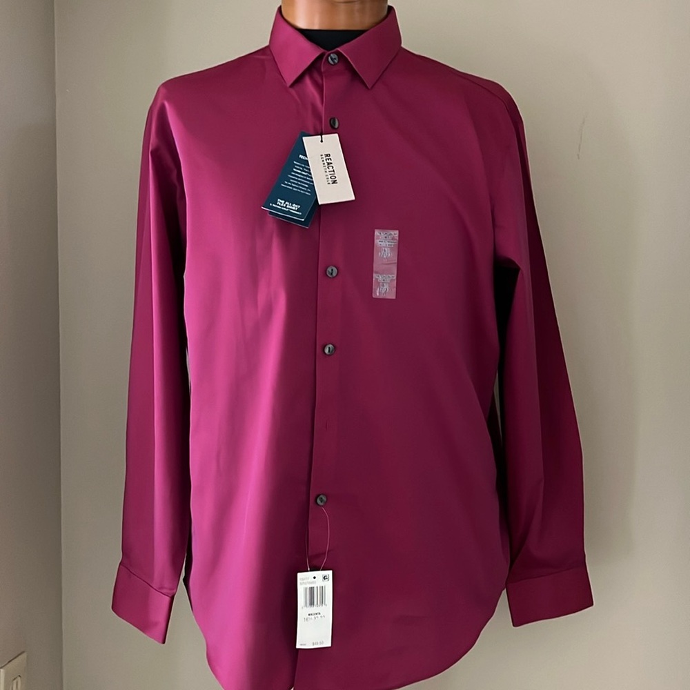 Reaction Kenneth Cole Slim-Fit Stretch Dress Shirt